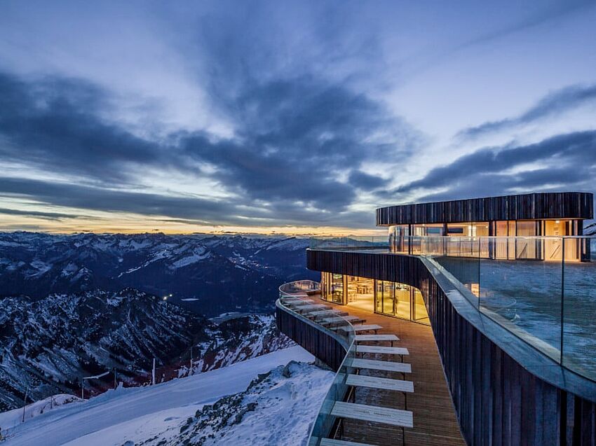 Gipfelrestaurant Nebelhorn: Gut gebaut am Gipfel
