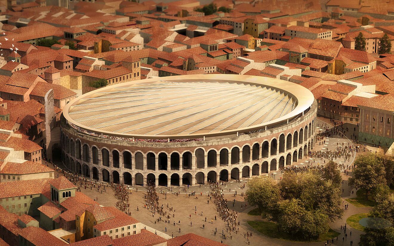 Visualisierung, Arena di Verona