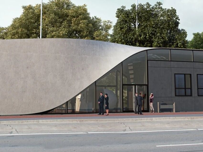 First house made of carbon concrete: CUBE