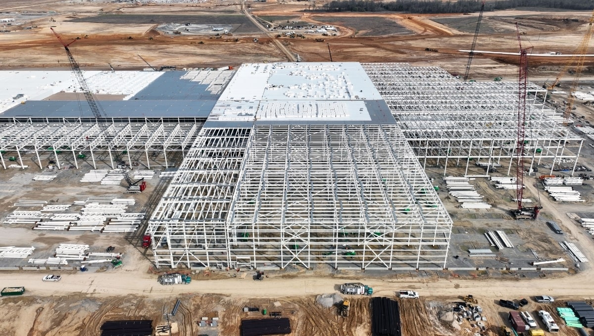 BlueOval SK Battery Park construction. Photo courtesy of Mold-Tek Technologies