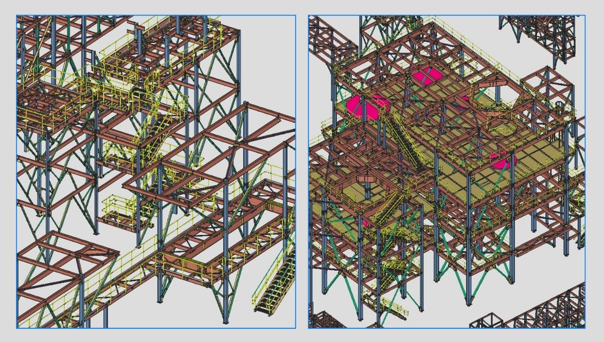 Li-Cycle Commercial Hub steel model by Innovative Steel Detailing, Inc.