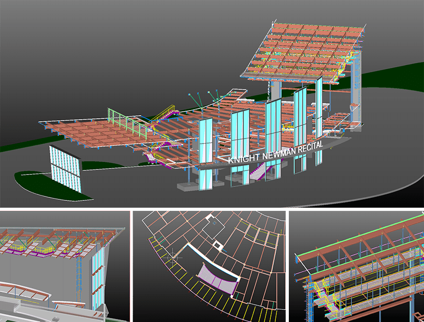 Steel detailing model by Aarbee Structures Pvt Ltd