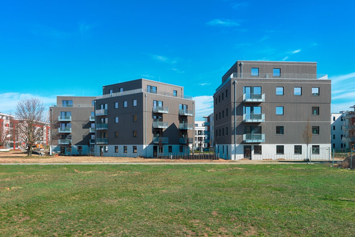 Living in the wood hybrid building in Berlin Adlershof